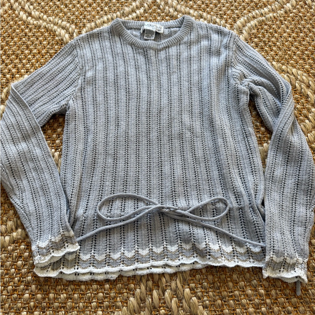 Givenchy Sport Gray Knit Women's Sweater Size Medium. So Chic!